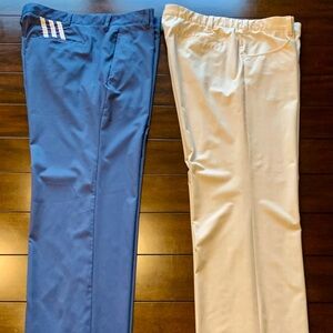 Mens Adidas flat front golf pants. Clima-cool 365   36”x32”
